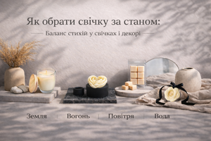 Як обрати свічку за станом: Земля, Вогонь, Повітря, Вода фото